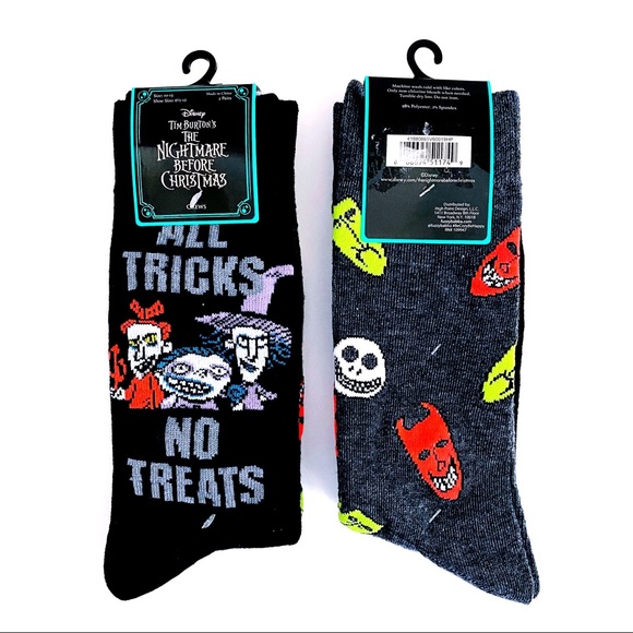 Disney Other - Disney The Nightmare Before Christmas Boogie's Boys Crew Socks Mens Womens Gift